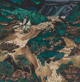 Ludwig Heinrich Jungnickel, Das Gewitter, 1913, Tempera auf Papier, 51,8 x 51 cm, Belvedere, Wi…
