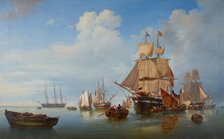 Lorenzo Butti, Seestück mit Scirocco, 1846, Öl auf Leinwand, 131 x 211 cm, Belvedere, Wien, Inv…