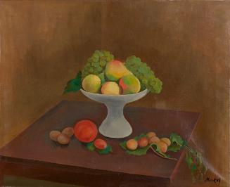 Georg Merkel, Stillleben mit Früchten, undatiert, Öl auf Leinwand, ungerahmt: 60 × 73 cm, Belve…