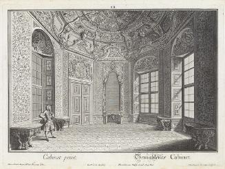 Salomon Kleiner, Gemaltes Kabinett, 1734, Radierung, Druck in Schwarz auf Papier, Dauerleihgabe…