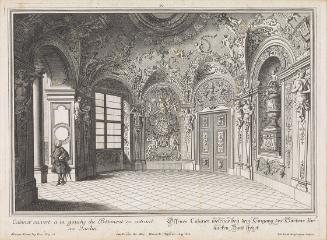 Salomon Kleiner, Offenes Kabinett im Nordwestturm, 1735, Radierung, Druck in Schwarz auf Papier…