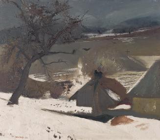Josef Dobrowsky, Mühle im Winter, 1930, Öl auf Leinwand, 61 x 70 cm, Belvedere, Wien, Inv.-Nr. …