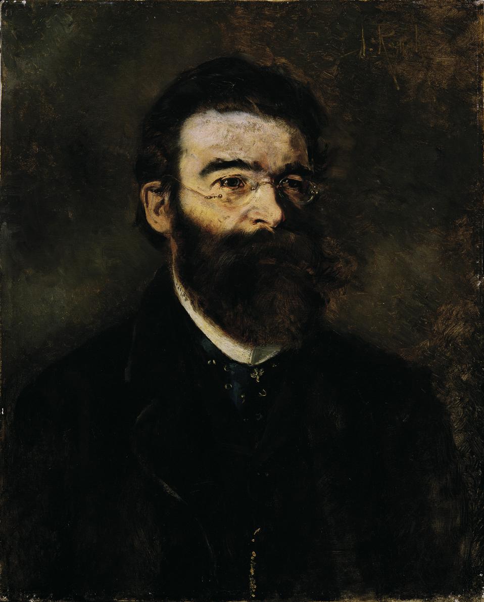 Anton Romako, Der Internist Professor Samuel Stern (?), um 1876/1877, Öl auf Leinwand, 68,5 x 5…