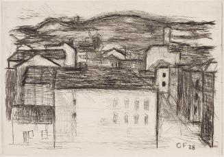 Gerhart Frankl, Vom Hartäckerpark, 1928, Diamantradierung auf Japanpapier, Blattmaße: 19,9 × 24…