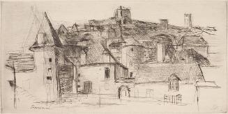 Gerhart Frankl, Turenne, 1928, Diamantradierung auf Japanpapier, Blattmaße: 19 × 31 cm, Legat P…