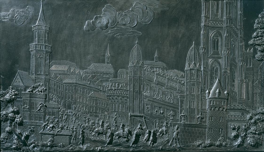 Balthasar Ferdinand Moll, Der Krönungszug Kaiser Franz' I. Stephan von Lothringen in Frankfurt …