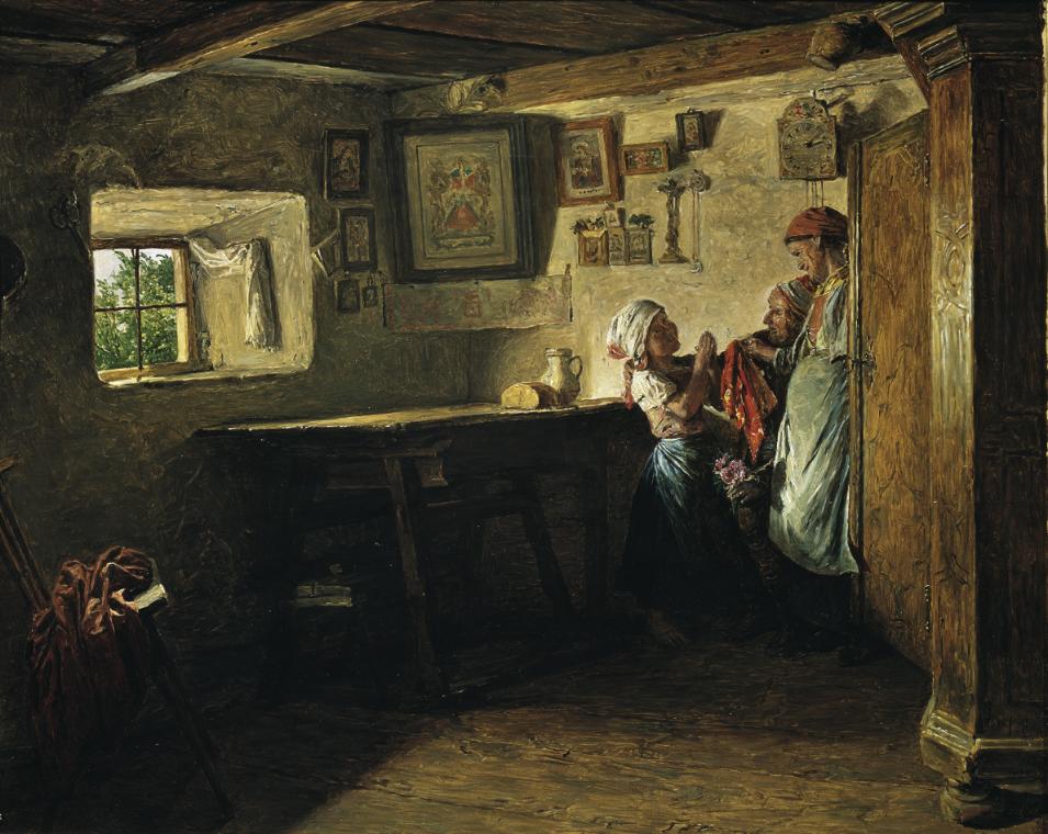 Ferdinand Georg Waldmüller, Der alte Kasten, 1860, Öl auf Holz, 35 x 43 cm, Belvedere, Wien, In…