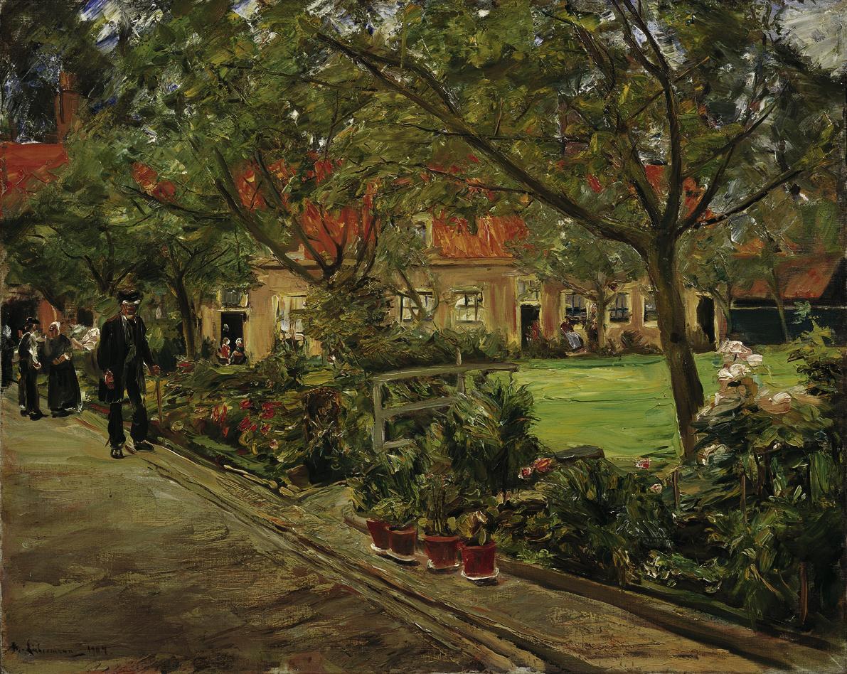 Max Liebermann, Spitalgarten in Edam, 1904, Öl auf Leinwand, 70,5 x 88,5 cm, Belvedere, Wien, I…