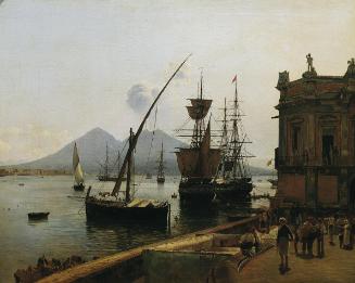 Rudolf von Alt, Der Hafen von Neapel mit Vesuv, 1836, Öl auf Leinwand, 53 x 66,5 cm, Belvedere,…