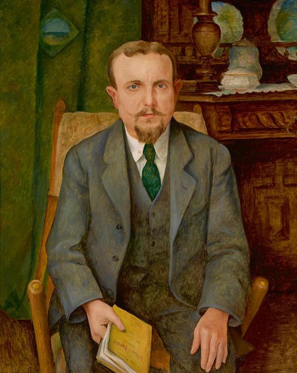 Otakar Kubín, Bildnis des Senators Alcime Renaudot, 1918, Öl auf Leinwand, 81 × 65 cm, Belveder…