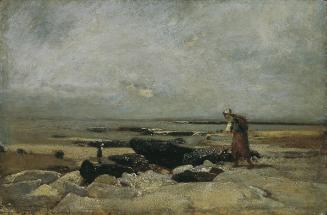Rudolf Ribarz, Dünen bei Treport, um 1879, Öl auf Holz, 65 x 43 cm, Belvedere, Wien, Inv.-Nr. 2…