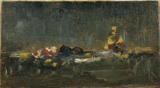 Theodor von Hörmann, Stillleben, kurz vor 1895, Öl auf Leinwand auf Karton, 8 x 15 cm, Belveder…