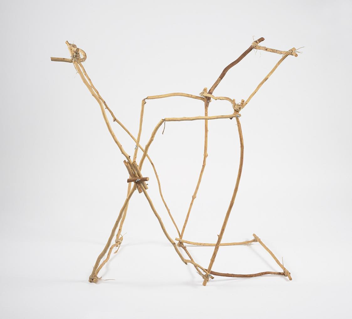Michèle Pagel, Wäscheständer Spörri, 2011, Holz, Hanfschnur, 60 × 150 × 5 cm, Schenkung der Kün…