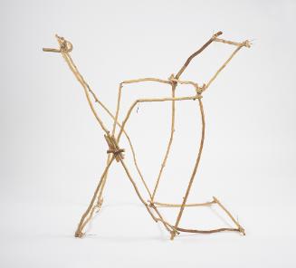 Michèle Pagel, Wäscheständer Spörri, 2011, Holz, Hanfschnur, 60 × 150 × 5 cm, Schenkung der Kün…