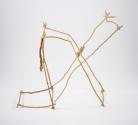 Michèle Pagel, Wäscheständer Spörri, 2011, Holz, Hanfschnur, 60 × 150 × 5 cm, Schenkung der Kün…