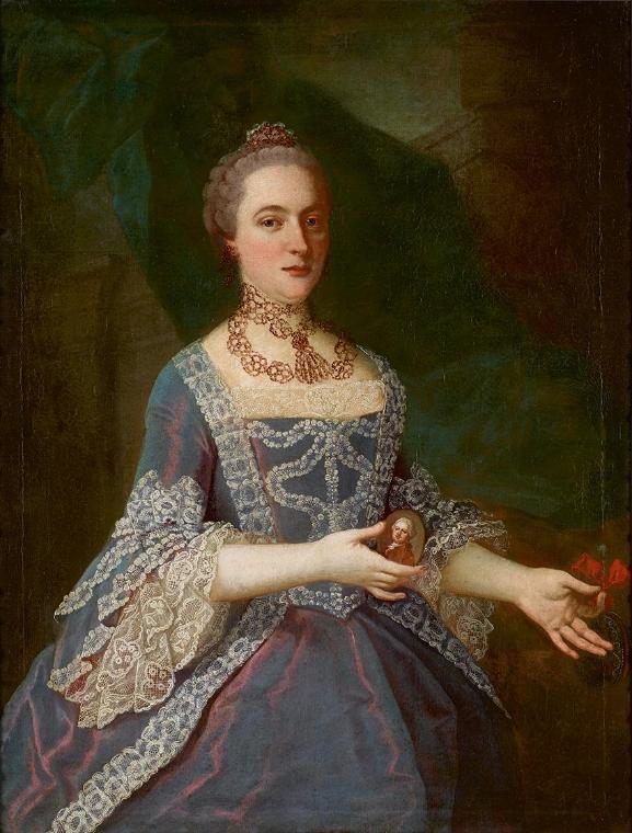 Umkreis Martin van Meytens d. J., Johanna Ruard, um 1770, Öl auf Leinwand, 115 x 87 cm, Belvede…