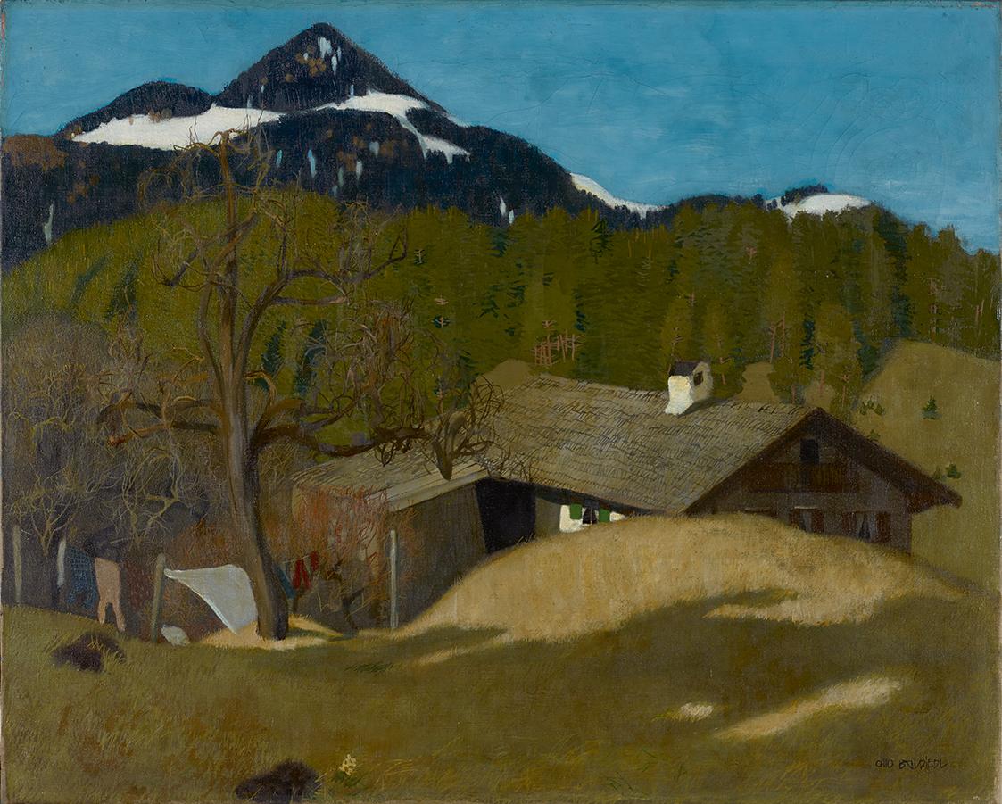 Otto Bauriedl, Berghof, um 1906, Öl auf Leinwand, 61 x 71 cm, Belvedere, Wien, Inv.-Nr. 808