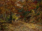 Olga Wisinger-Florian, Fallendes Laub, 1899, Öl auf Leinwand, 96 x 128 cm, Belvedere, Wien, Inv…