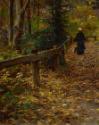 Olga Wisinger-Florian, Fallendes Laub, 1899, Öl auf Leinwand, 96 x 128 cm, Belvedere, Wien, Inv…