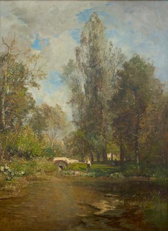 Emil Jakob Schindler, Hackinger Au, 1880, Öl auf Leinwand, 90 x 68 cm, Belvedere, Wien, Inv.-Nr…