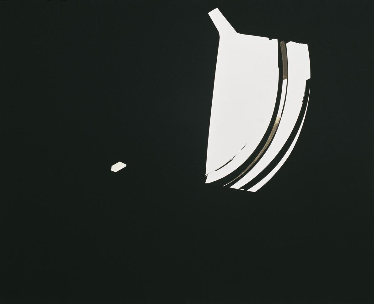 Martina Steckholzer, Ohne Titel (aus der Serie: "TV Studio"), 2003, Acryl auf Leinwand, 130 x 1…