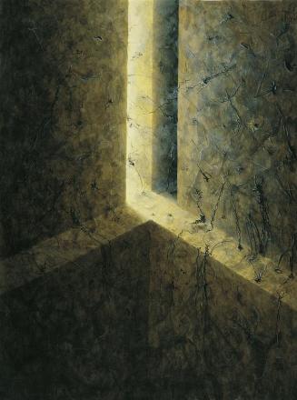 Walter Schmögner, Gang, 1988, Acryl auf Papier, 116 x 86 cm, Artothek des Bundes, Dauerleihgabe…