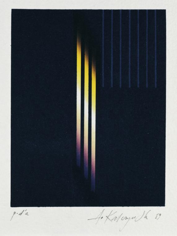Alina Kalczynska, Ohne Titel, 1989, Druck auf Papier, 22,5 x 18 cm, Belvedere, Wien, Inv.-Nr. 8…