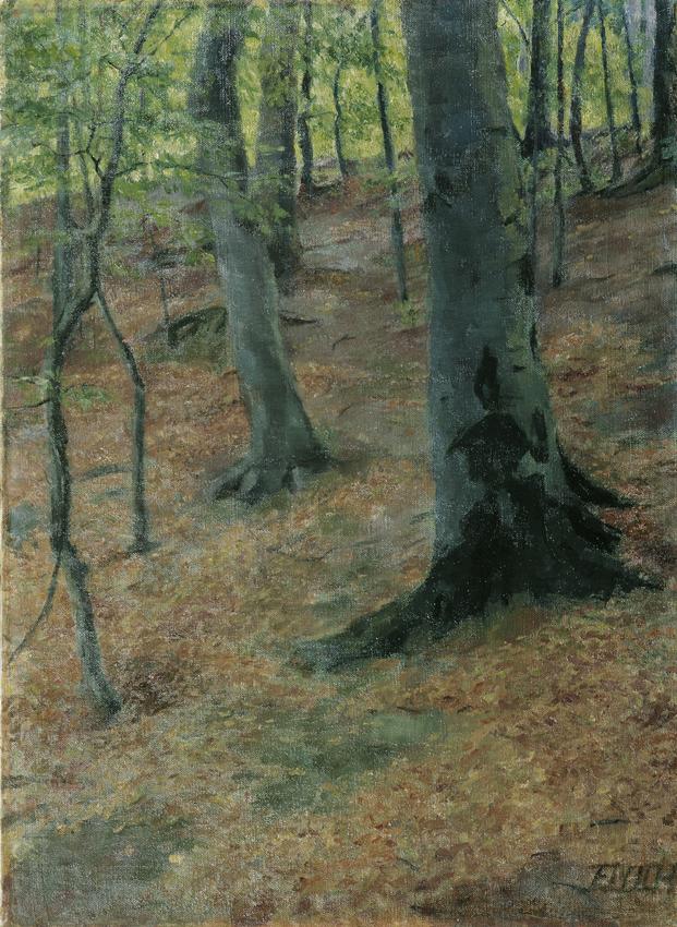 Joseph Floch, Buchenwald, um 1912, Öl auf Leinwand, 76,5 x 56 cm, Belvedere, Wien, Inv.-Nr. 638…