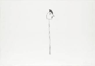 Edgar Honetschläger, Ohne Titel, 2005, Kreide auf Papier, 70,2 × 100 cm, Schenkung Sammlung Plo…