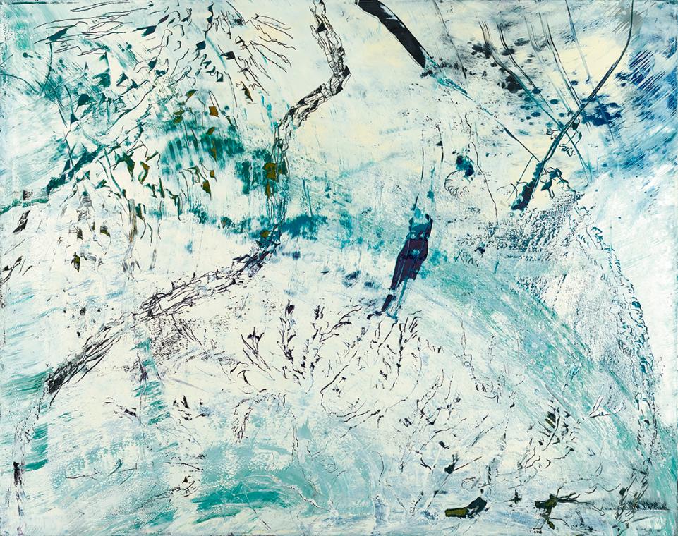 Hubert Scheibl, Pardes, 2004, Öl auf Leinwand, ungerahmt: 190 × 240 × 6 cm, Schenkung Sammlung …