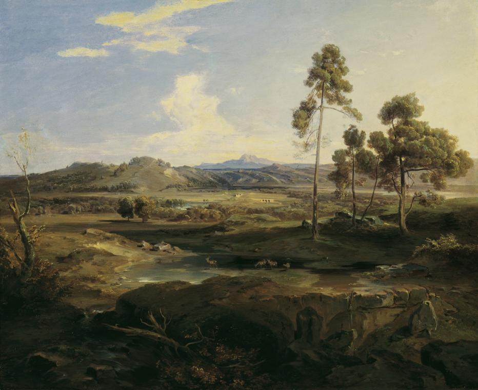 Carl Rottmann, Olympia, um 1836/1838, Öl auf Karton, 51 x 62 cm, Belvedere, Wien, Inv.-Nr. 2246