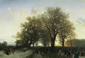 August Schaeffer von Wienwald, Auf dem Heimweg von der Weltausstellung im Wiener Prater 1873, 1…