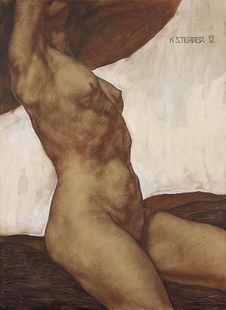 Karl Sterrer, Monumentale Studie, 1912, Kreide auf Papier, 151 x 111,5 cm, Belvedere, Wien, Inv…