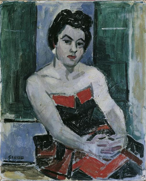 Friedrich Hermann Schiff, Bildnisstudie, 1957, Öl auf Karton, 48 x 39 cm, Belvedere, Wien, Inv.…