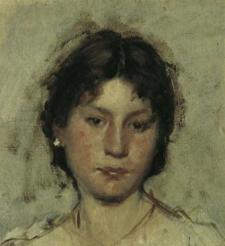 Hans Tichy, Studienkopf, 1891, Öl auf Leinwand auf Karton, 38 x 33,5 cm, Belvedere, Wien, Inv.-…