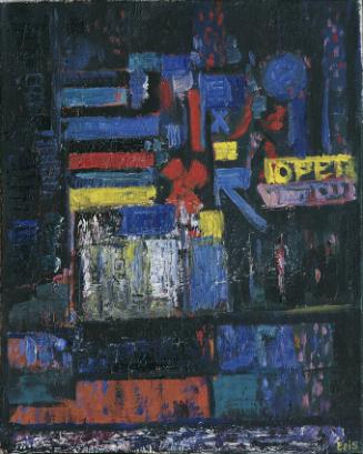 Elisabeth Stemberger, Kärntnerstraße, undatiert, Öl auf Leinwand, 50 x 40 cm, Artothek des Bund…