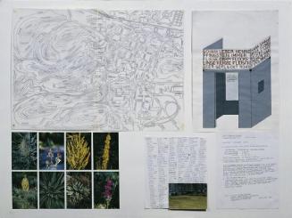 Lois und Franziska Weinberger, Kunstprojekt Singen, 1999, Zeichnung, Fotografie, Text auf Papie…