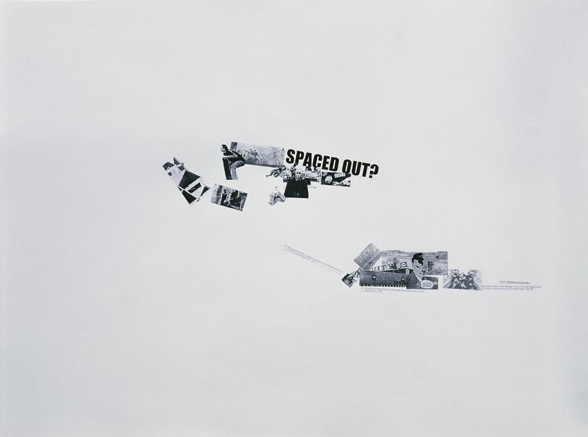 Jacob Kolding, Spaced Out, Schwarzweiß-Xerox-Kopien auf Papier, 74,5 x 105 cm, Belvedere, Wien,…