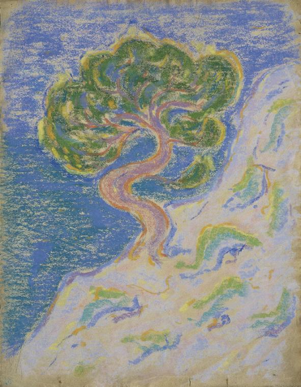 Ernst Wagner, Die Föhre, undatiert, Pastell auf Papier, 60 x 46 cm, Belvedere, Wien, Inv.-Nr. 1…