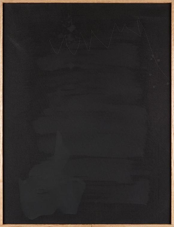 Julia Haller, Ohne Titel, 2014, Knochenleim, Kreide, Eisenoxidpigment auf Leinen, beschichtetes…