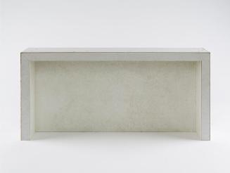 Anita Leisz, Ohne Titel, 2014, Grundierspann, Schrauben, Zinn, 1/2: 40 × 85 × 17 cm, Belvedere, ...