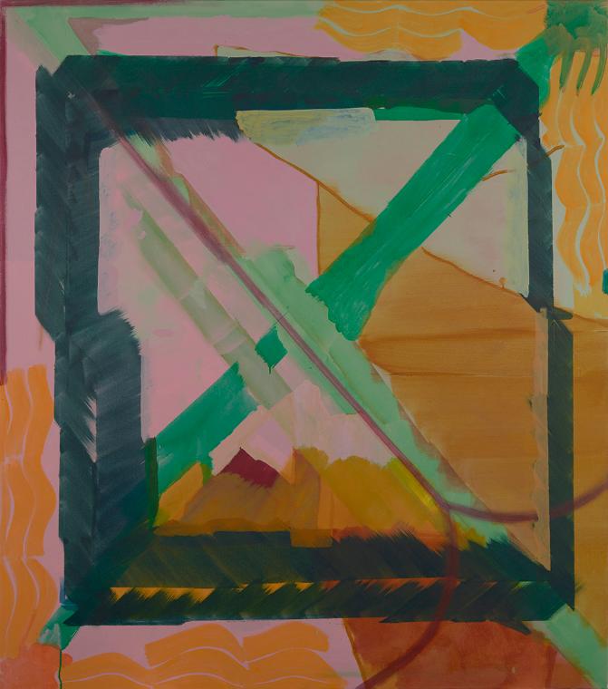 Luisa Kasalicky, Ohne Titel, 2014, Tempera und Öl auf Leinwand, 170 × 150 cm, Belvedere, Wien, …
