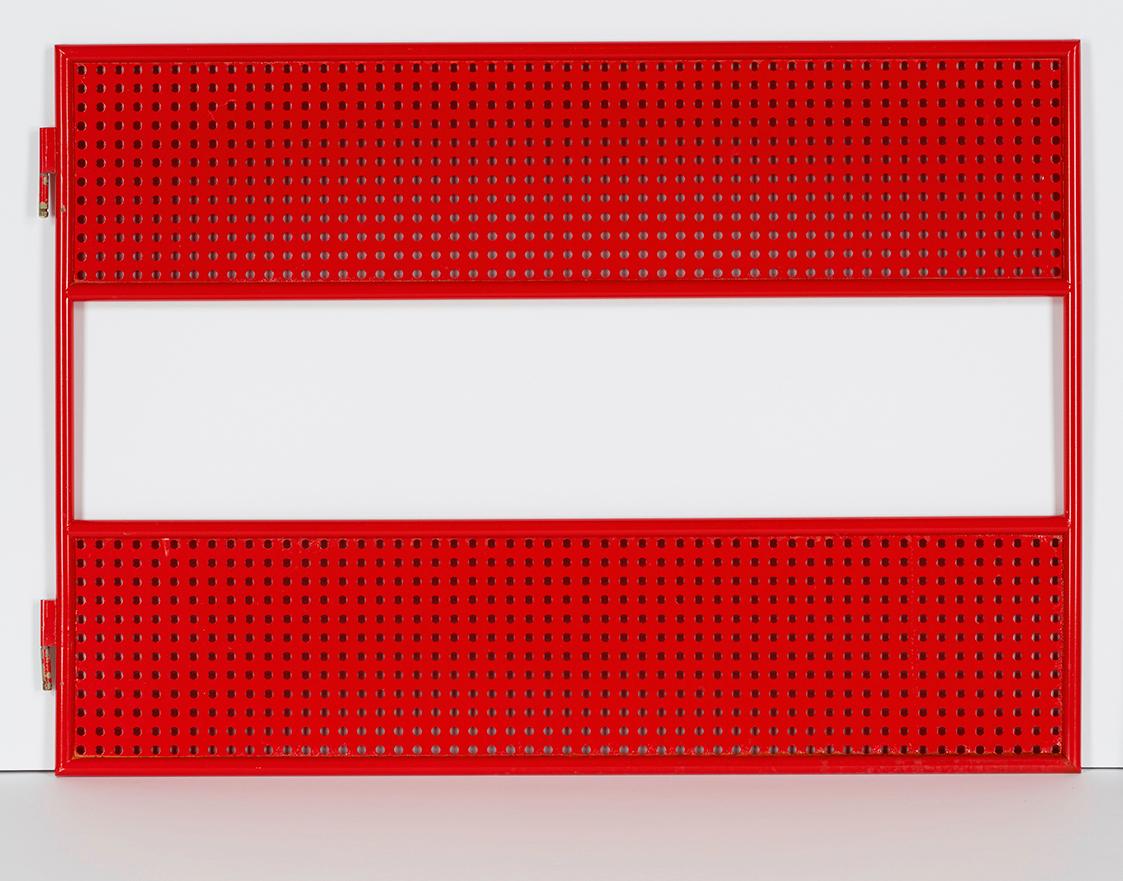 Gerwald Rockenschaub, Ohne Titel, 1993, Metall, Lack, 80 × 110 cm, Dauerleihgabe Georg Kargl Fi…