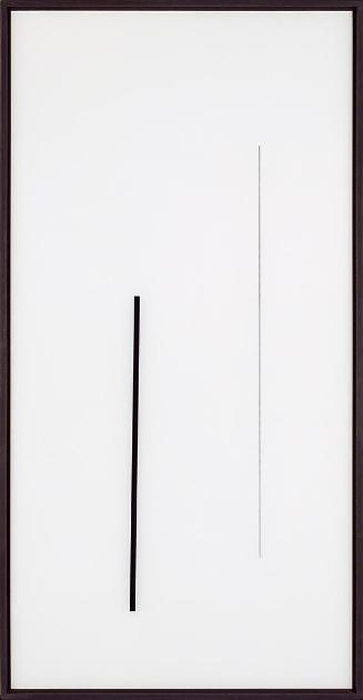 Florian Pumhösl, Modernologie 21, 2007, Kunstharzlack hinter Glas, Rahmenmaße: 75,5 × 39 × 3,5 …
