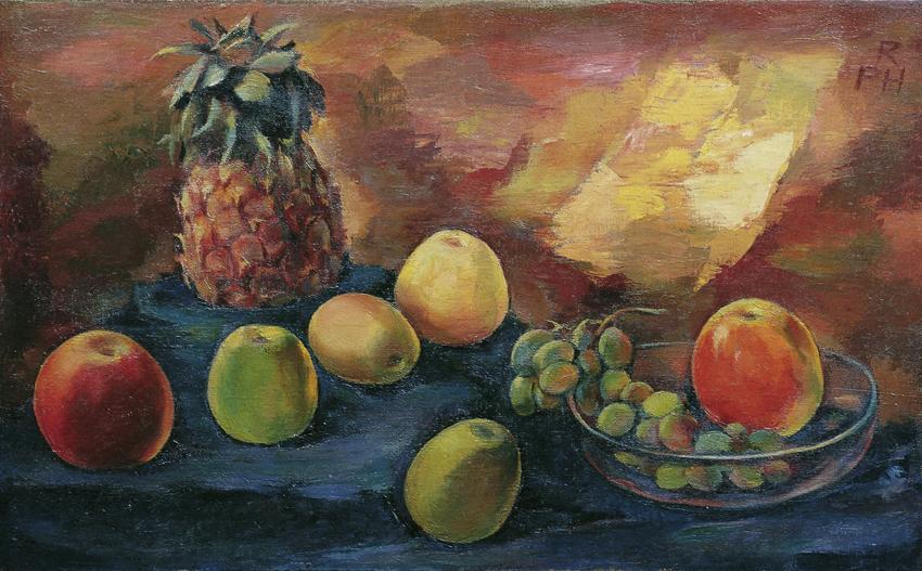 Robert Philippi, Stillleben mit Früchten, vor 1935, Öl auf Leinwand, 50 × 80 cm, Belvedere, Wie…