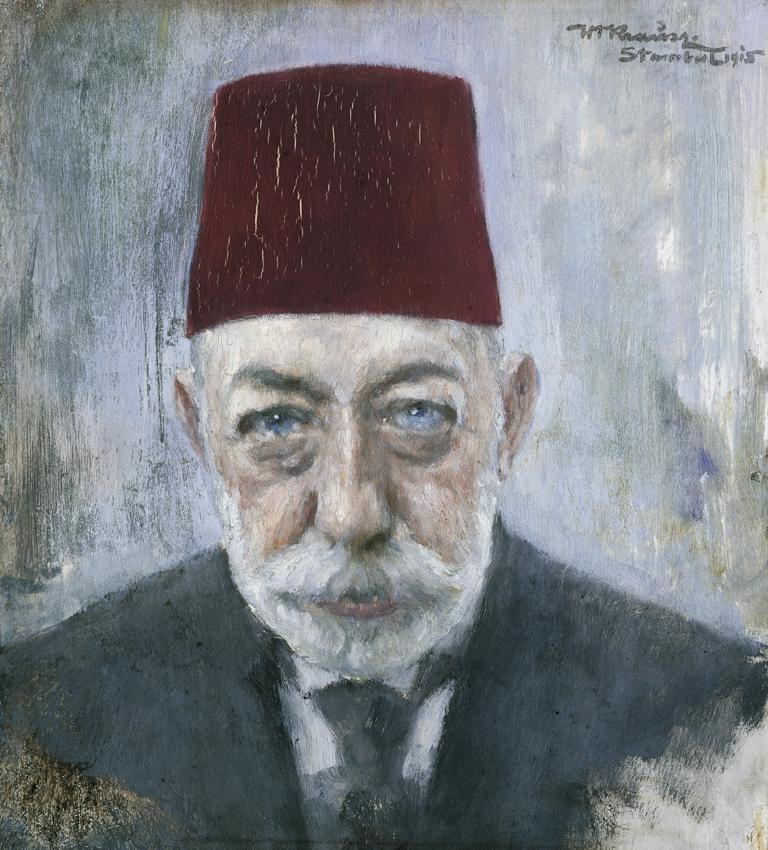 Wilhelm Victor Krausz, Sultan Mohammed V., 1915, Tempera auf Holz, 30 x 26,5 cm, Belvedere, Wie…