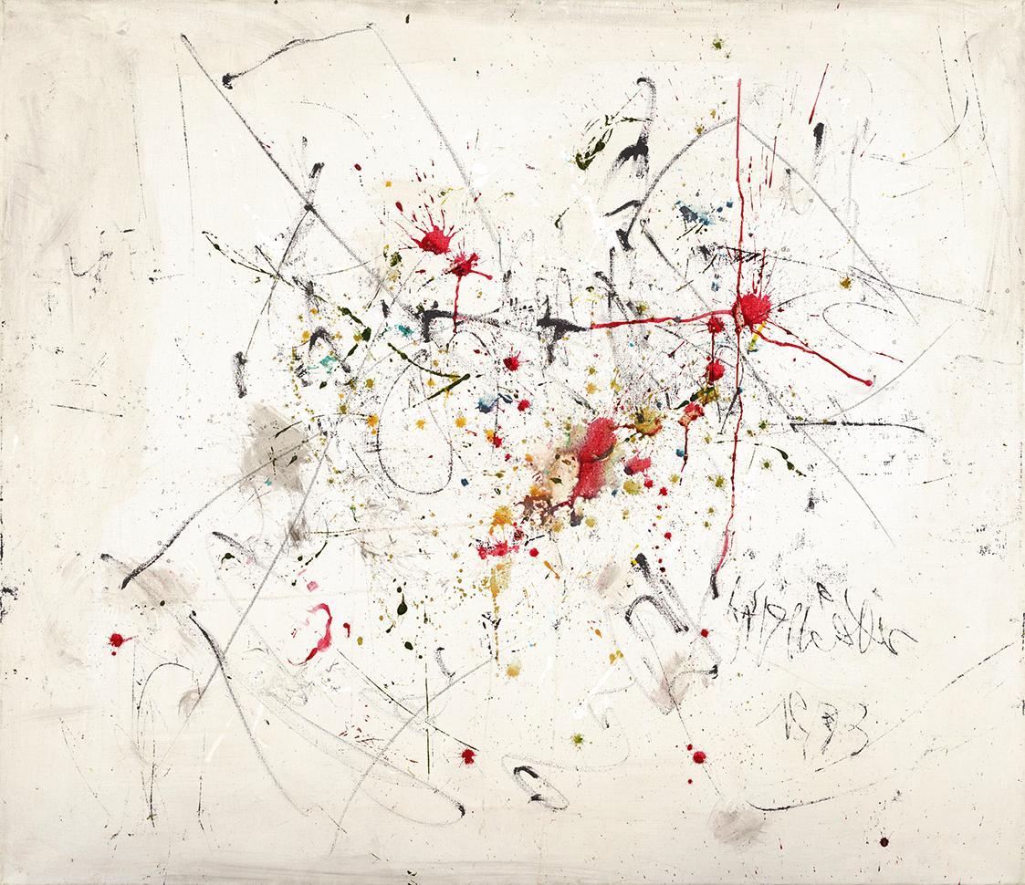 Hans Staudacher, Ohne Titel, 1973, Öl auf Leinwand, ungerahmt: 130 × 151 × 3 cm, Schenkung Samm…