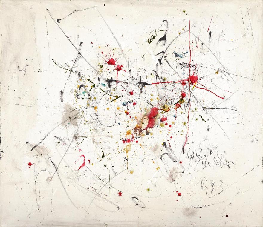 Hans Staudacher, Ohne Titel, 1973, Öl auf Leinwand, ungerahmt: 130 × 151 × 3 cm, Schenkung Samm…