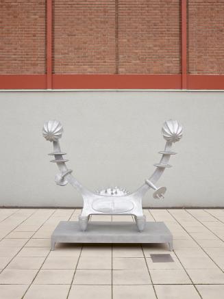 Bruno Gironcoli, Ein Körper, zwei Seelen, 2001, Aluminiumguss, 220 × 230 × 100 cm, Belvedere, W…