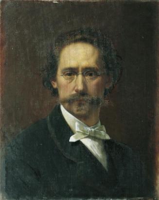 Josef Matthäus Aigner, Selbstporträt, 1863, Öl auf Leinwand, 58 x 46 cm, Belvedere, Wien, Inv.-…